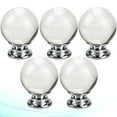 thumbnail image 6 of BALAHAPY Cabinet Knob Crystal Transparent Round for Furniture Kitchen Home 5Pcs, 6 of 8