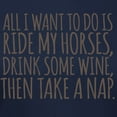 thumbnail image 3 of CafePress - Horses, Naps And Wine T Shirt - Women's Traditional Fit Dark T-Shirt, 3 of 4