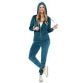 thumbnail image 3 of White Mark Women's 2 Piece Velour Tracksuit Set, 3 of 5