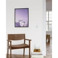 thumbnail image 5 of HAUS AND HUES Purple Wall Decor - Cloud Wall Decor Purple Pictures Wall Decor Purple Wall Art Purple Aesthetic Room Decor Purple Wall Decor for Bedroom Girls Purple Room Decor (Framed Black 16" x 20), 5 of 6