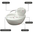thumbnail image 3 of Ceramic Fountain for Cats - Lotus Vertical Drinker, 3 of 3