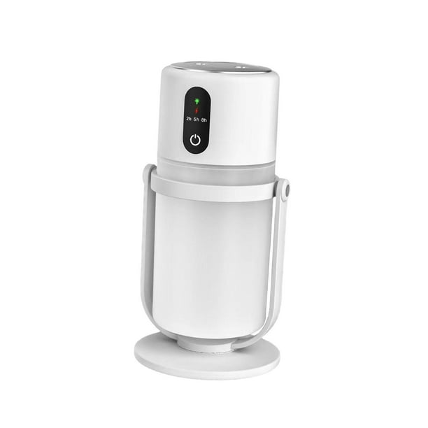 Humidificador de escritorio con 3 modos de funcionamiento, doble salida, temporizador y capacidad de 300 ml. Funcionamiento silencioso. Blanco