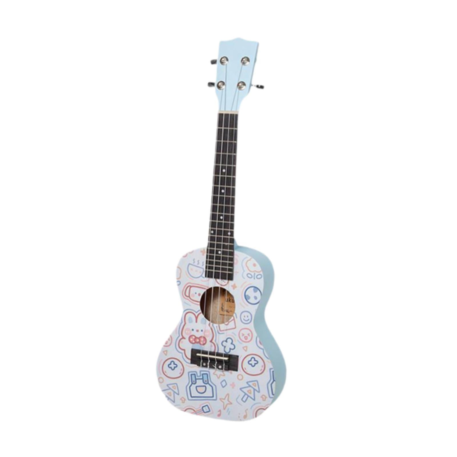 LeeQinersw Wooden Ukulele for Beginners Small Ukulele Musical Gift Portable Starter Ukulele blue