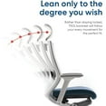 thumbnail image 2 of SIDIZ Chaise de Bureau Ergonomique Réglable T50 avec Support Lombaire, Tissu Bleu, 2 of 5