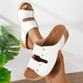 thumbnail image 2 of Hopeusnice Wedges Shoes for Women Trendy Non-Slip Breathable PU Materials Summer Shoes Thick-Soled Wedge Heel Open Toe Soft Women's Wedges Shoes Arch Support Shoes White 43, 2 of 8