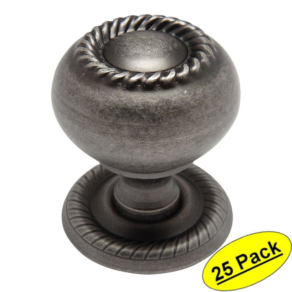 Cosmas 4040WN Weathered Nickel Rope / Scroll Hardware Knob with