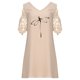 thumbnail image 5 of Vestidos de manga corta con hombros descubiertos y encaje con cuello en V estampado sexy de verano para mujer Fridja bnh5335, 5 of 9