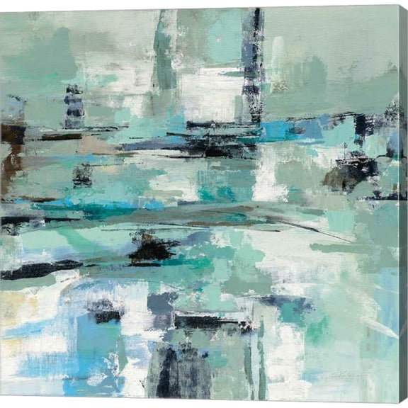 Great Art Now Sage Sea Foam by Silvia Vassileva, Canvas Wall Art, 24W x 24H
