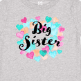 thumbnail image 4 of Inktastic Big Sister Colorful Hearts Design Girls Baby T-Shirt, 4 of 5