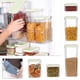 thumbnail image 1 of Fiudx Recipiente Alto para Almacenar Alimentos, Hermético, Tapa a Prueba de Fugas, Frasco de Plástico para Cereales, Harina, Pasta, Frijoles y Té, Diseño Transparente para Fácil Visualización, para D, 1 of 3