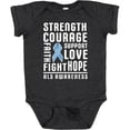 thumbnail image 3 of Inktastic ALS Awareness Strength Courage Support Boys or Girls Baby Bodysuit, 3 of 5