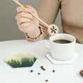 thumbnail image 6 of Disketp Fog Forest Funny Coasters,4 Pcs Leather Coasters With Holder, Perfect Housewarming Hostess Gifts,Protect Furniture From Water Marks Scratch, 6 of 9