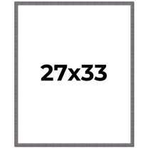 27x33 Frame Blue Kingsley Pewter Solid Wood Picture Frame Width 0.75 Inches |Interior Depth 0.5