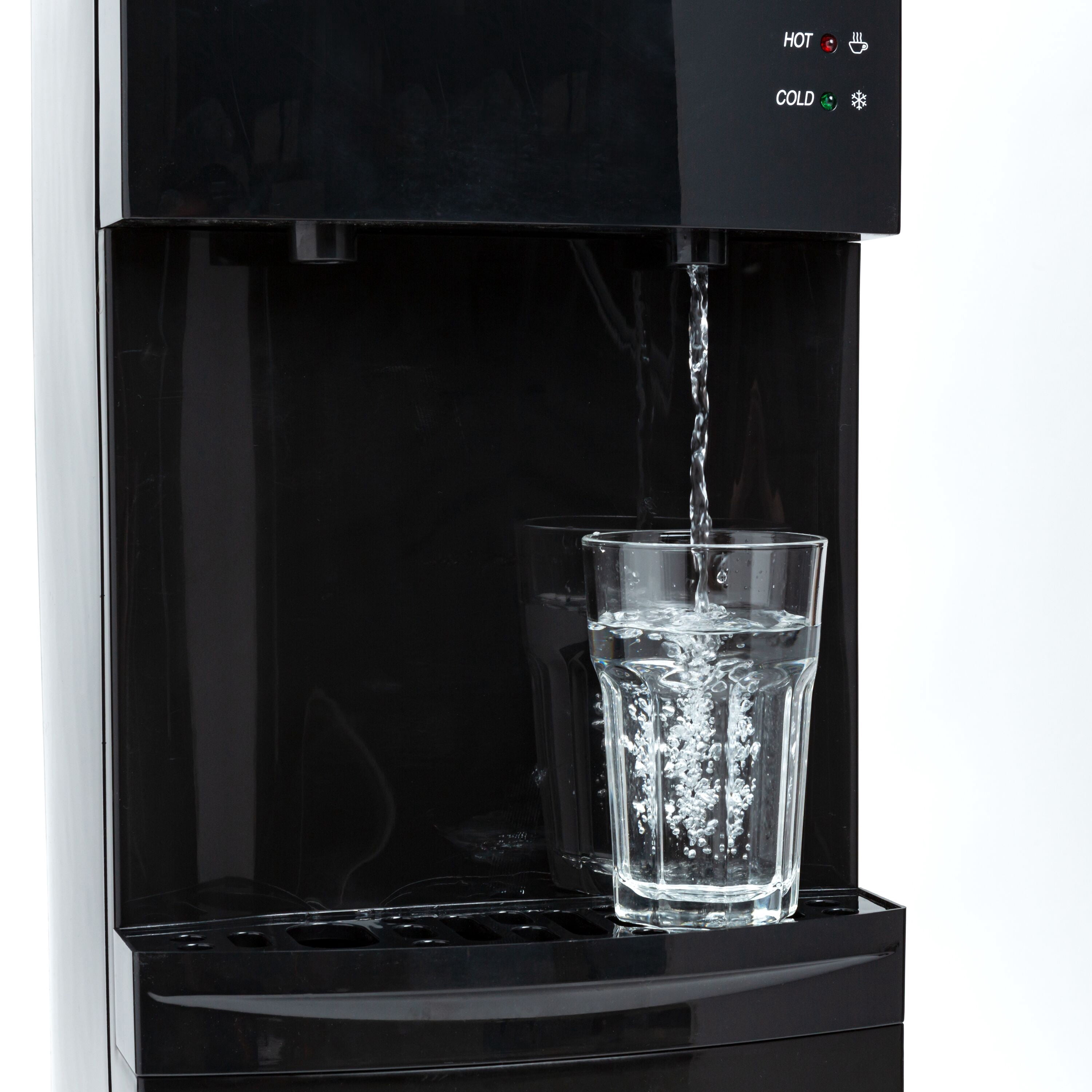 Igloo Top Loading Hot and Cold Water Dispenser for 3 & 5 Gallon Bottle, Black