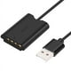thumbnail image 1 of BateríA Simulada de NP-BX1 con Adaptador de Corriente USB-A Acoplador de CC para CáMara ZV-1 RX100 M7 M6 M5 RX1R HX50 HX90 HX300 HX400, 1 of 5