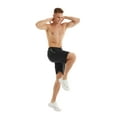 thumbnail image 3 of Weilanxin Men's Shorts Casual Drawstring Elastic Waist Workout Shorts with Zipper Pockets Black 36, 3 of 6