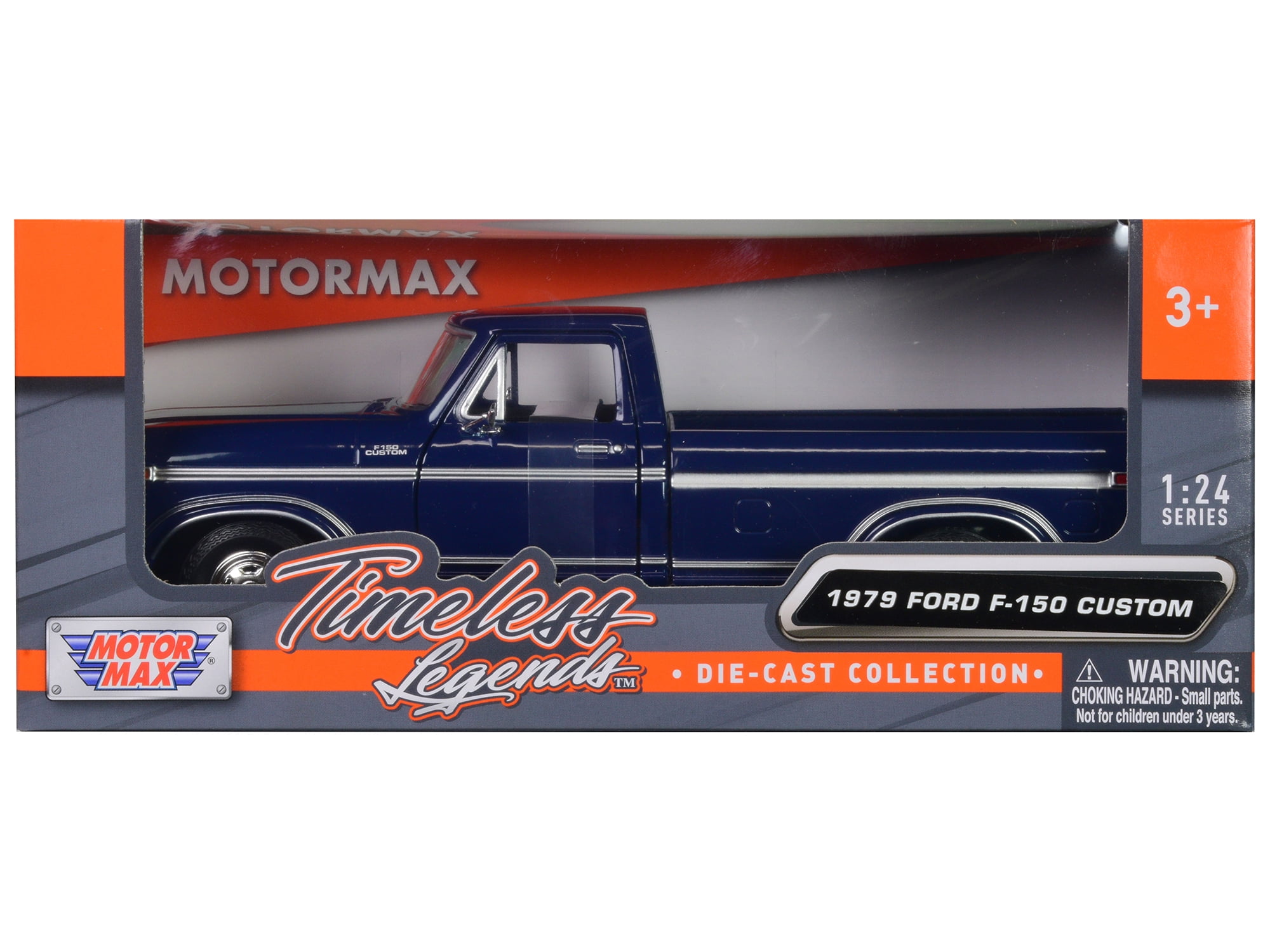 1979 Ford F-150 Pickup Truck Blue 1/24 Diecast Model Car by Motormax