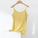 thumbnail image 5 of Camisola de manga corta para mujer, de color liso, con cuello en V, para exteriores, ropa interior básica, para decoración del hogar, pijama sin mangas de algodón., 5 of 6