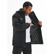 Men's Ski Winter Jacket Mountain Windproof Waterproof Rain Snowboarding Jackets Fleece Warm Snow Hooded Coat