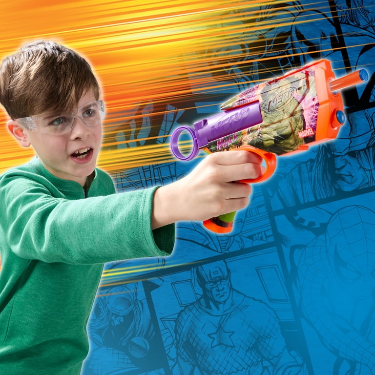 Nerf Marvel Hulk Dart Blaster, 4 Nerf N1 Darts, Ages 8+ - Walmart.com