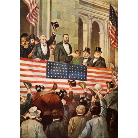 The United States of America 1906 Gen Grant opening Centennial Expo Philadelphia 1876 Canvas Art - Unknown (18 x 24)