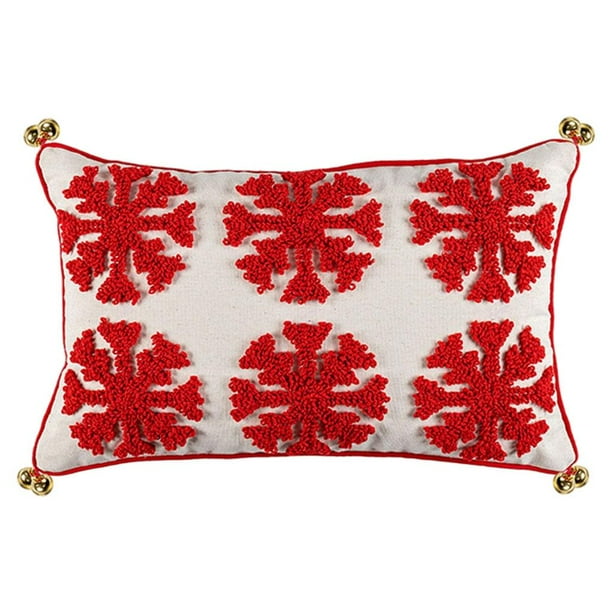 Cojín de tiro Funda De Cojín De Tiro De Navidad Funda De Cojín De Macramé Hecha A Mano 30x50cm