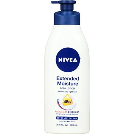 NIVEA Extended Moisture Body Lotion 16.9 Fluid Ounce (Pack of 32)