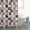 thumbnail image 4 of Pioneer Flower Floral Print Pattern Shower Curtain 84"x72", Bathroom Decorative Shower Curtain Set with 12 Hooks, Waterproof Washable, 4 of 6