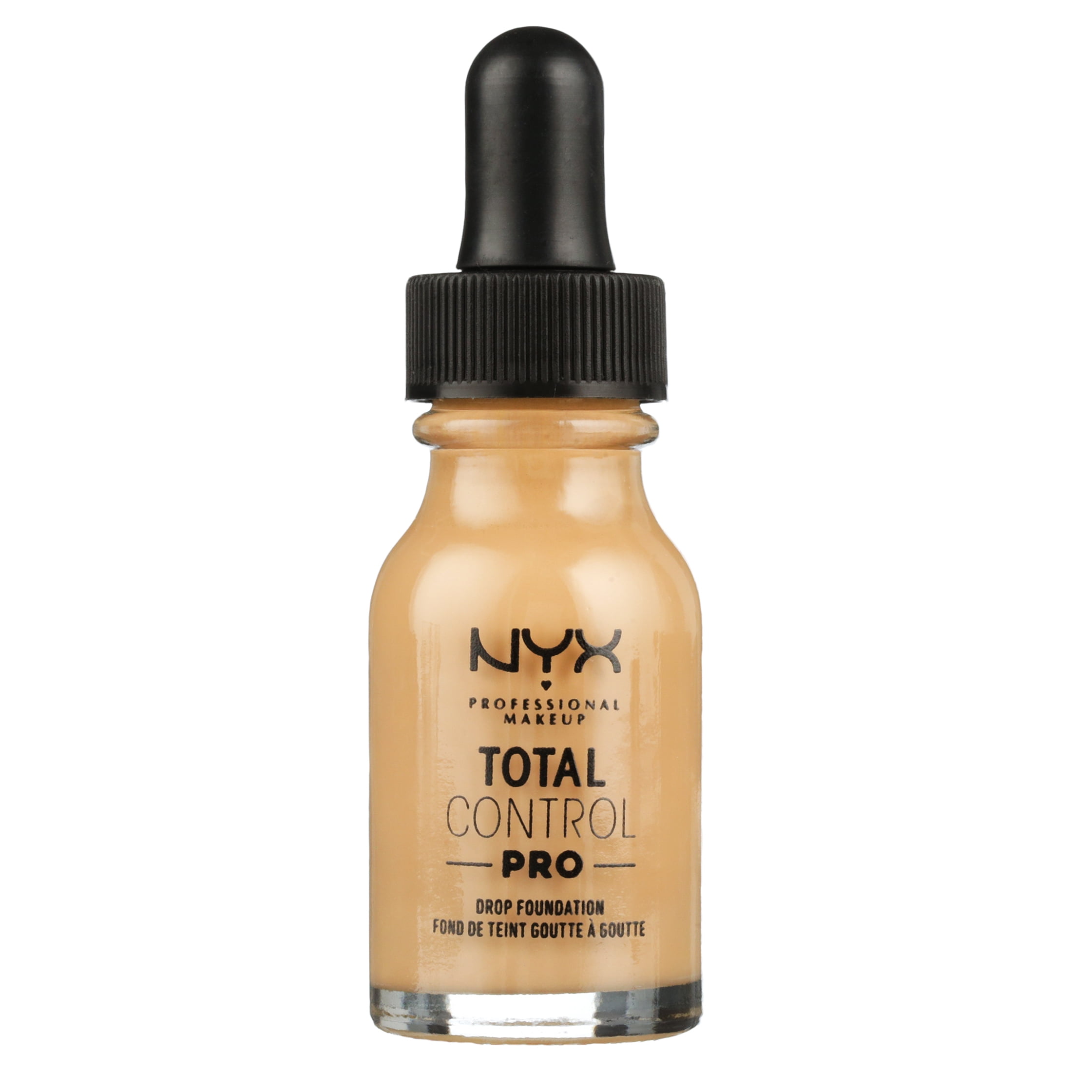 NYX Professional Makeup Total Control Pro Drop Foundation, Skin-true buildable coverage, clean vegan formula, Beige