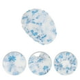 thumbnail image 3 of Unique Bargains 6 Pcs Disposable Flower Shower Cap for Bathroom Yellow Blue PE, 3 of 6