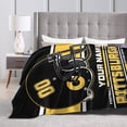 thumbnail image 6 of Custom Pittsburgh Blanket Personalized Throw Blankets Name Number Gifts for Men Women Boy Football Style Decor, 6 of 6