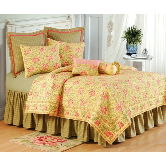 Splendor Twin Quilt 100% Cotton Lightweight Machine Washable Reversible Bedspread Coverlet