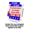 thumbnail image 2 of Thank You (24" X 36") 4mm Corrugated Plastic Panel, Graphics Applied To 1 Side (Pk of 2), 2 of 2