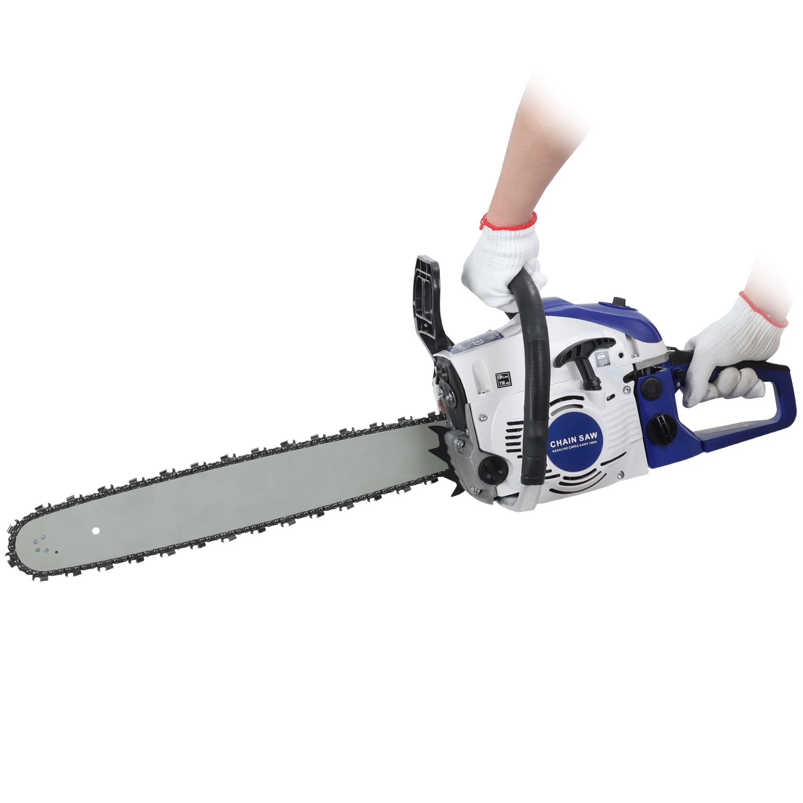 Andvari 58cc 2-Stroke Gas Chainsaw with 20-Inch Bar, Automatic Oiler for Tree Felling