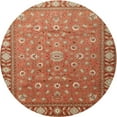 thumbnail image 1 of Ahgly Company Machine Washable Indoor Round Traditional Grapefruit Red Area Rugs, 3' Round, 1 of 7