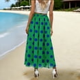 thumbnail image 3 of LEKWK Womens Polka Dot Skirt Flowy A-Line Maxi Skirt High Waisted Chiffon Skirt Large Polka Dot Print Breathable Summer Vacation Wear, 3 of 6