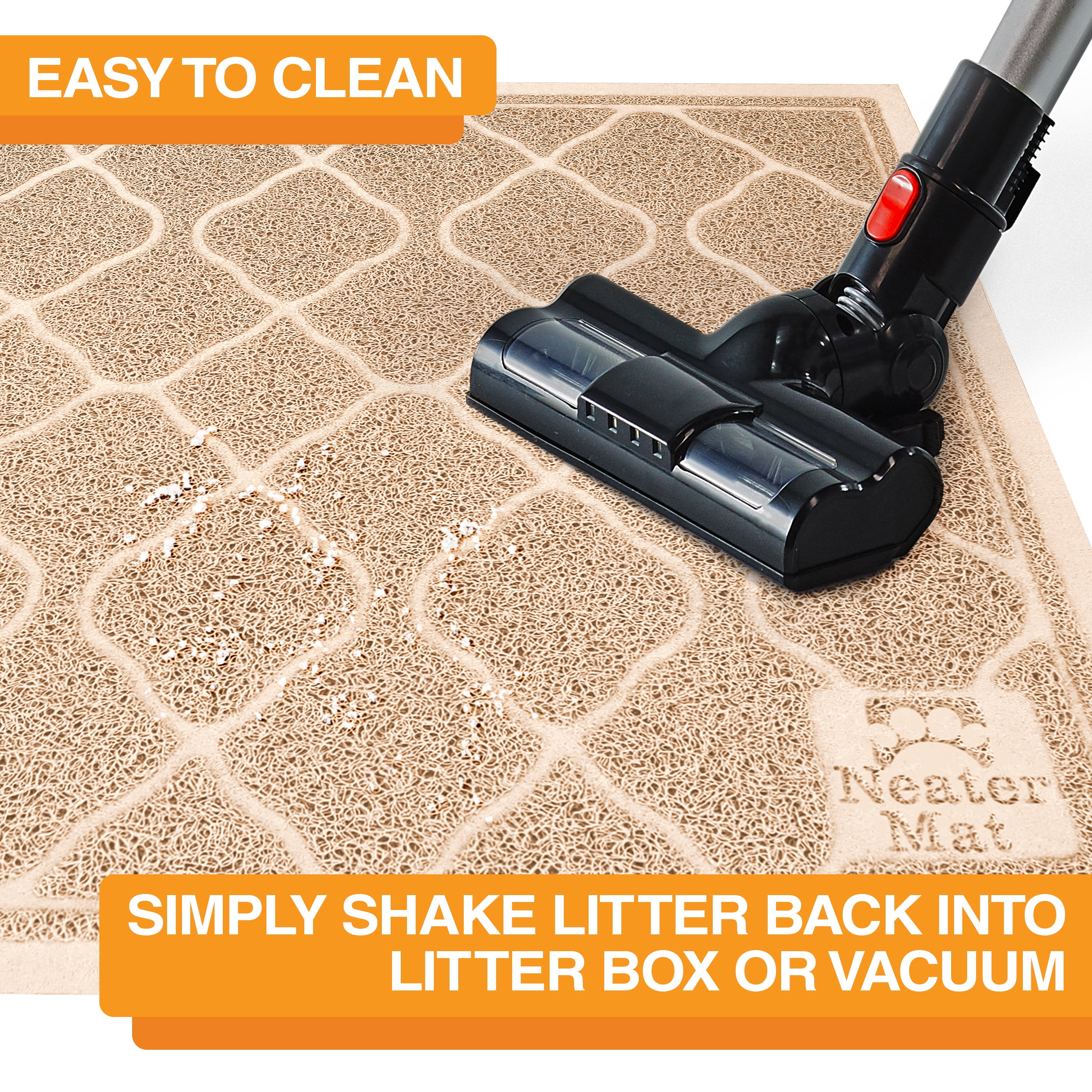 Neater Pets Neater Mat Litter Trapping Mat, Beige, 23" x 35"
