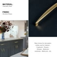 thumbnail image 6 of Goo-Ki 12 Pack 5 Inches Center to Center Light Brushed Brass Cabinet Pulls, Zinc Alloy Drawer Cabinet Handles for Bar Cupboard Closet Wardrobe, 6 of 7