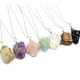 thumbnail image 1 of Collar de cristal natural Pomoko Colgante de piedra irregular hecho a mano, 1 of 5