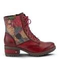 thumbnail image 5 of L’Artiste Marty Hand-Painted Leather Ankle Boots for Women – Cozy Flannel Lined Comfort Boot with Zipper Closure, 5 of 7
