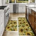 thumbnail image 6 of Sunflower Kitchen Rugs Sets of 2, Sunflower Kitchen Mat Yellow Kitchen Rug Washable Non-Slip Kitchen Sink Floor Mat Sunflower Kitchen Decor, 6 of 6