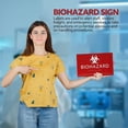 thumbnail image 5 of ADA CENTRAL SIGNS - 6" X4" Biohazard Sign | Tactile Graphics Grade 2 Braille Text Potential Danger Wall Sign| ADA Compliant Authorized Person Only Warning Sign for Hospital, medical space, Laboratory, 5 of 7
