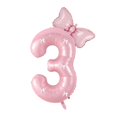 thumbnail image 1 of Decoración con globos PLAP con el número 3 de feliz cumpleaños, color rosa, 1 of 3