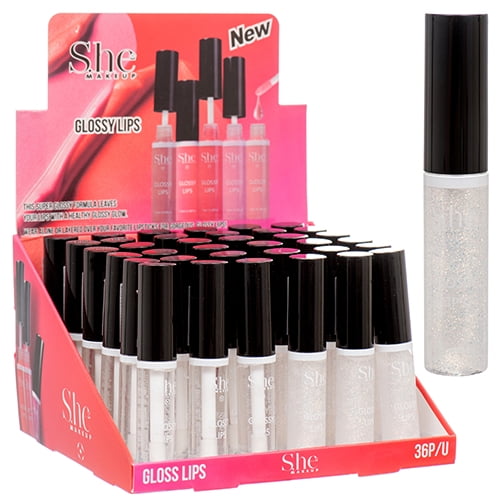 New 370049 Makeup She Lip Gloss Clear (36Pack) Accessories Cheap