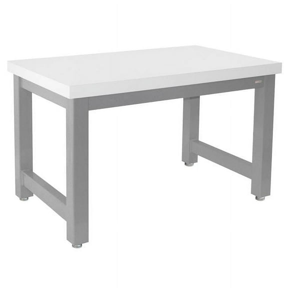 HF4896-GRf-W-34H 48 x 96 in. Harding Heavy Duty Workbenches with Formica Laminate Top, Gray & White