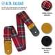 thumbnail image 3 of Correa para guitarra, Strap guitarra acústica, bajo eléctrico, guitarra eléctrica Kidam Escoces rojo, 3 of 3