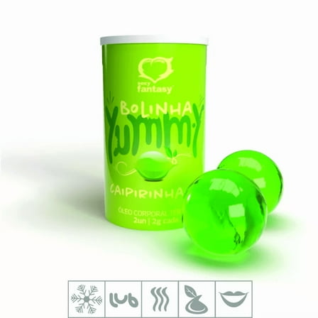Bolinha Beijável Ice Yummy Com 2un - Caipirinha