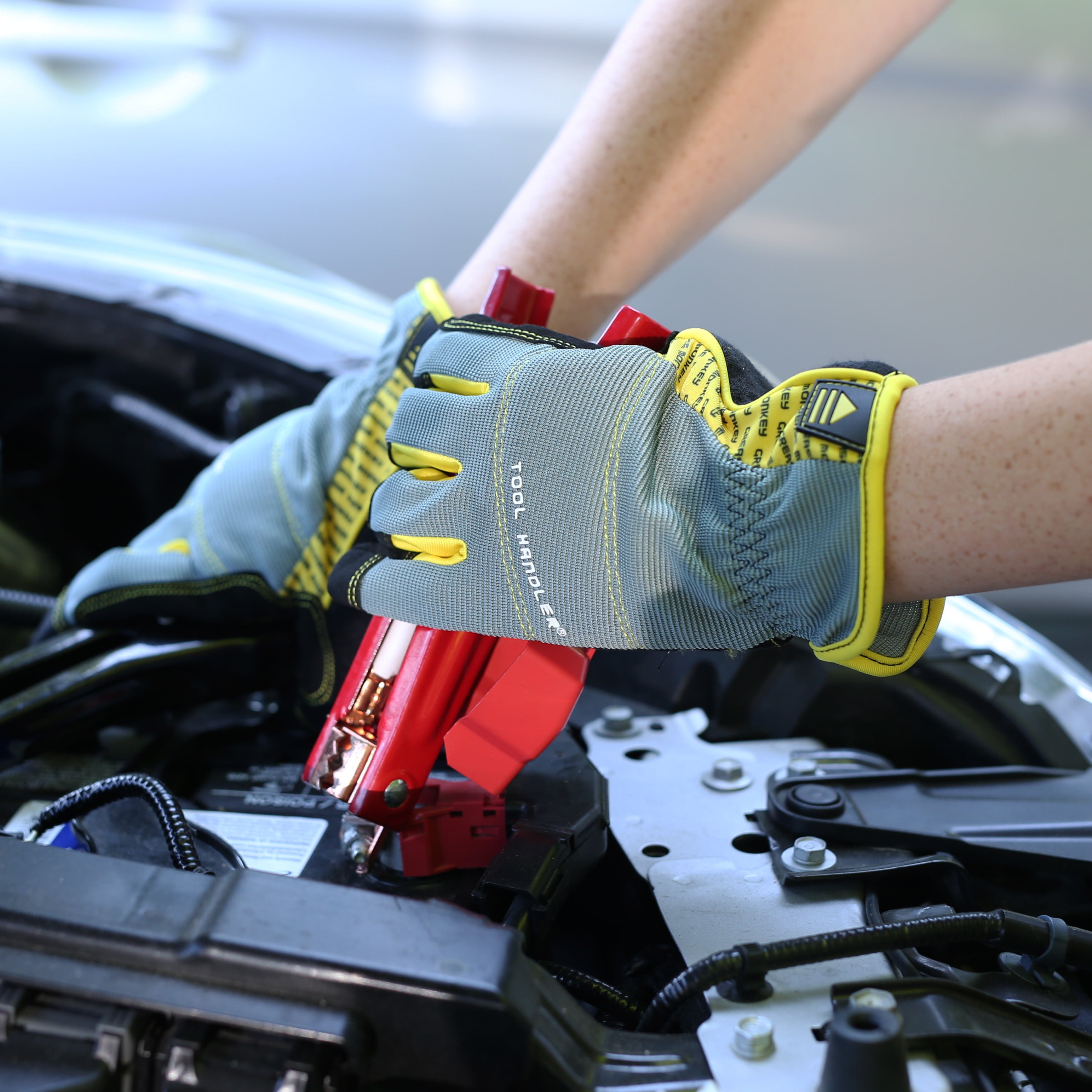 Grease Monkey Touchscreen Compatible Work Gloves, Medium