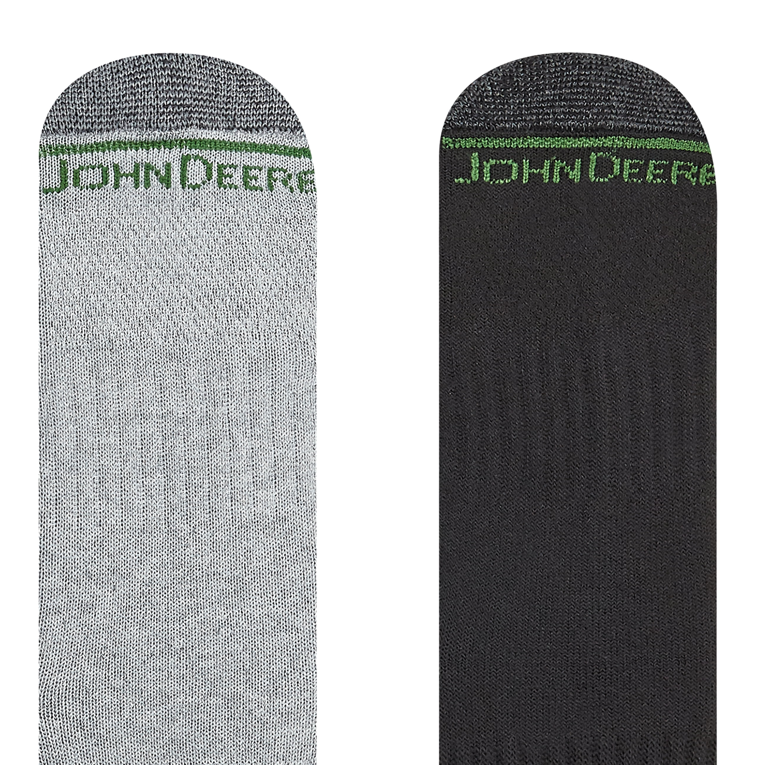 John Deere Men's Socks, Workwear Max Cushion High Ankle Socks, 6-Pack