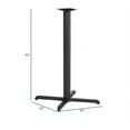 thumbnail image 5 of 24" X 30" Rectangular Black Laminate Table Top With Bar Height X Base - Bar Height Restaurant Table, 5 of 5